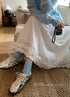 Ladies Embroider Ruffle Border Skirts